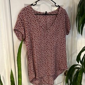 🖤 Express high low V neck blouse size xxs